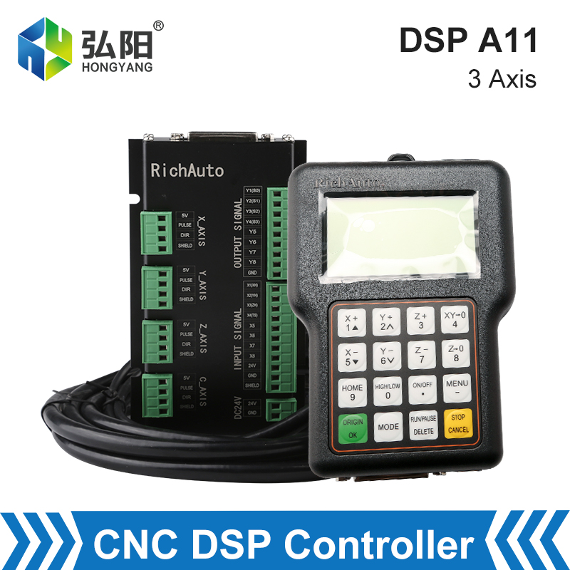 Richauto A11 Dsp Controller 3 Axis - Controlador CNC Richauto DSP A11, sistema