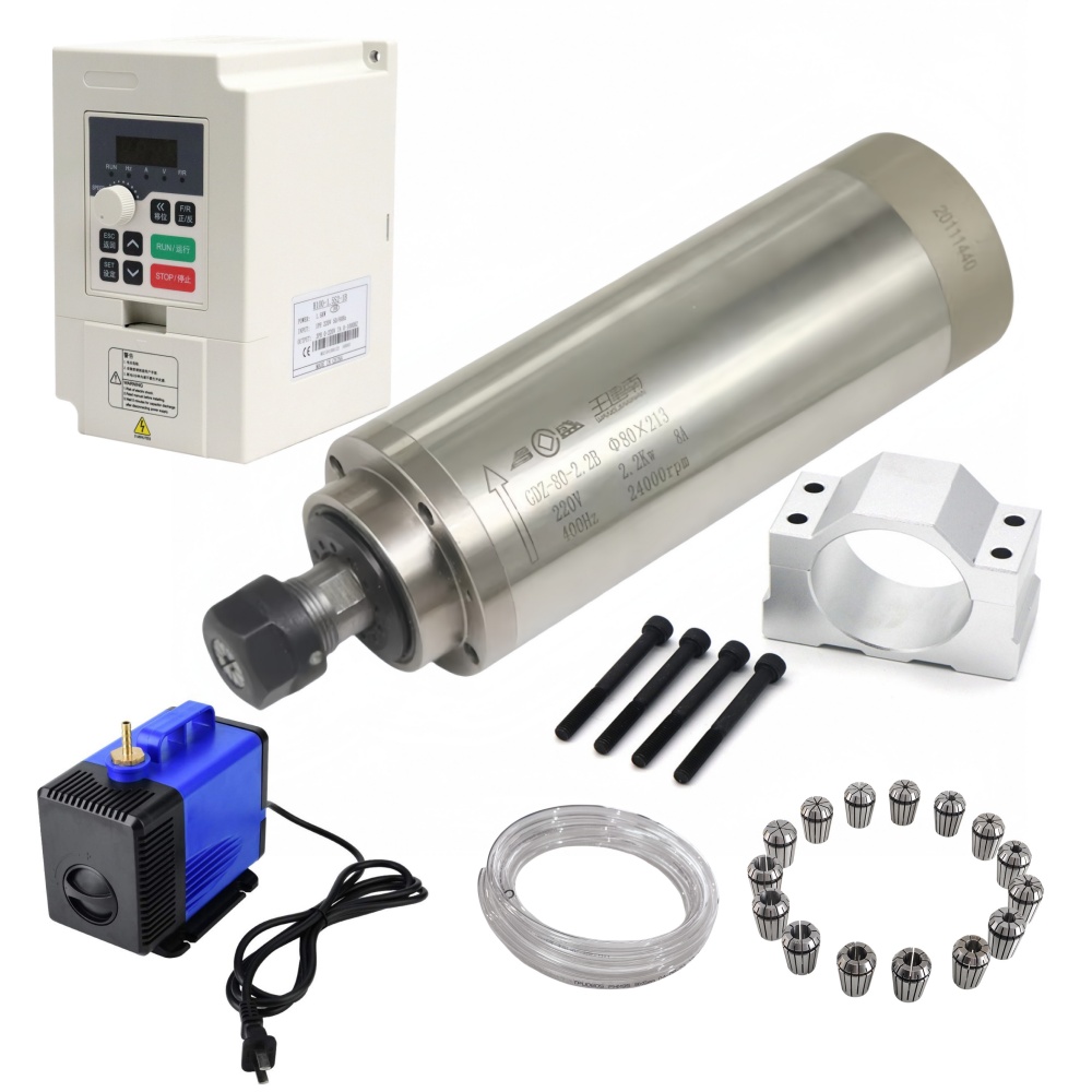 2.2Kw Water Cooled Spindle Kit Vfd - Kit CNC con Motor de Husillo
