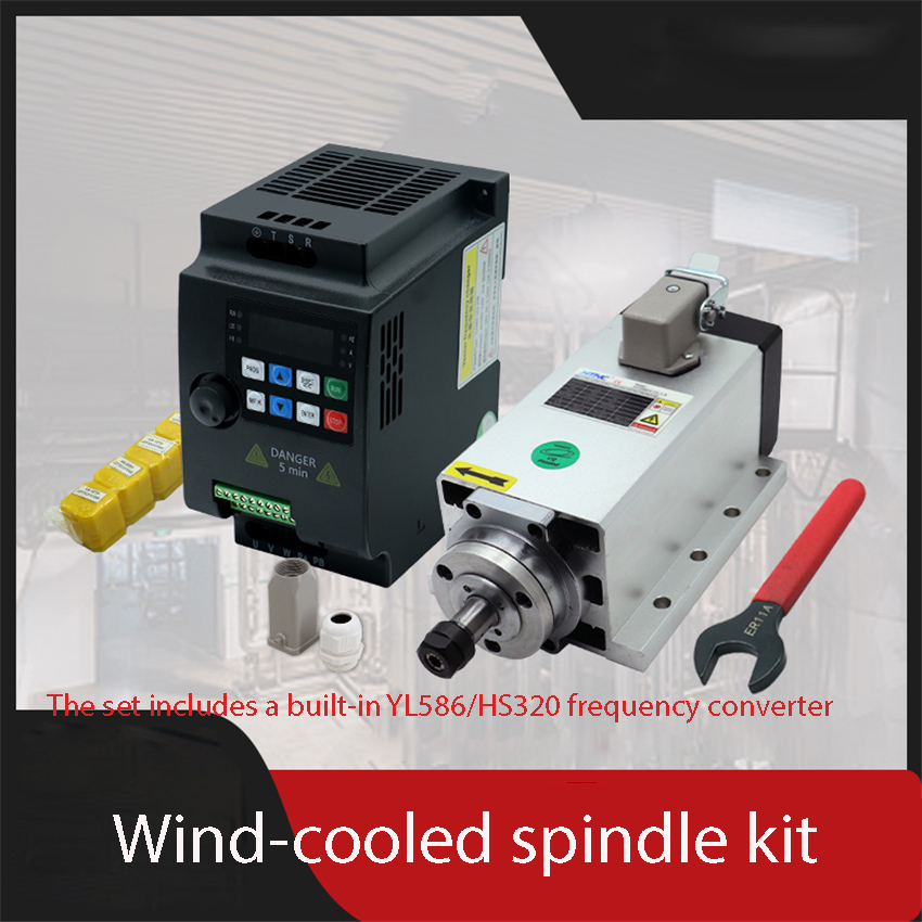 Air Cooled 1.5Kw Spindle Motor Inverter 110V - 1.5KW HIZ80x73-1.5 Juego de convertidor de