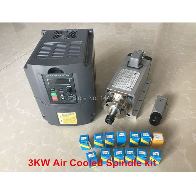 Er20 Collet Chuck Spindle Motor 220V - Husillo refrigerado por aire, Motor de