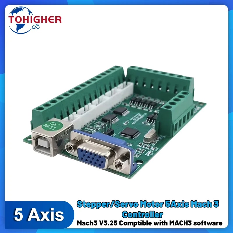 5 Axis Cnc Breakout Board Interface Mach3 - Placa de interfaz de 5 ejes