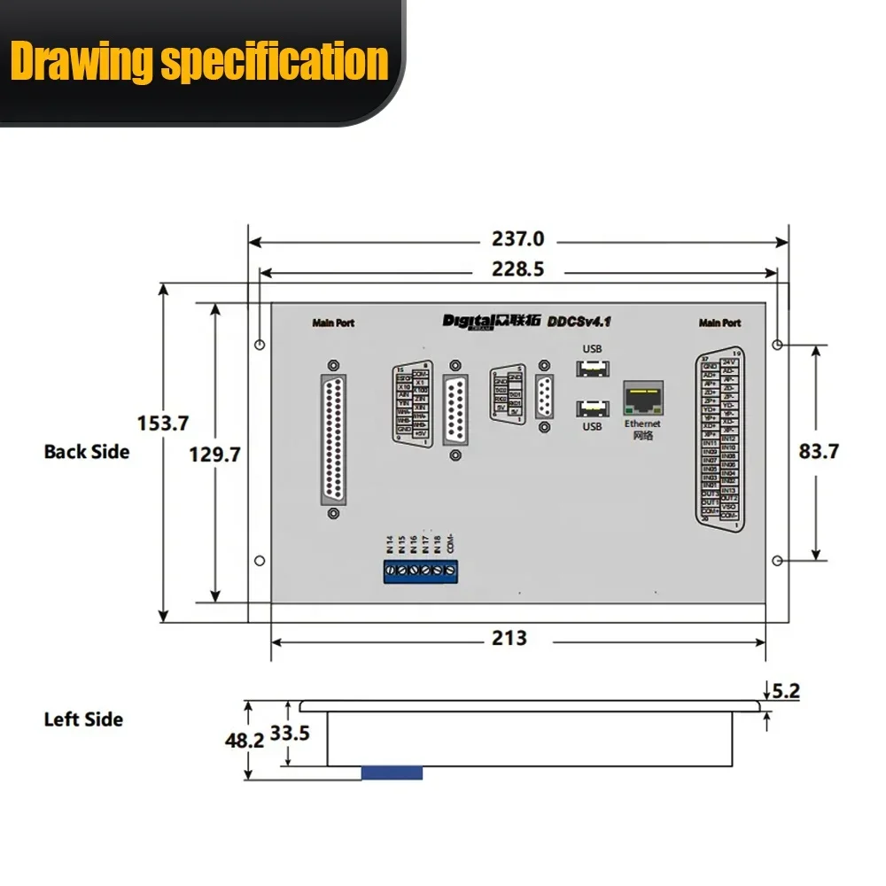 Ddcs V4.1 4 Axis Cnc Offline Controller - Controlador CNC DDCS V4.1 HLTNC 2026,