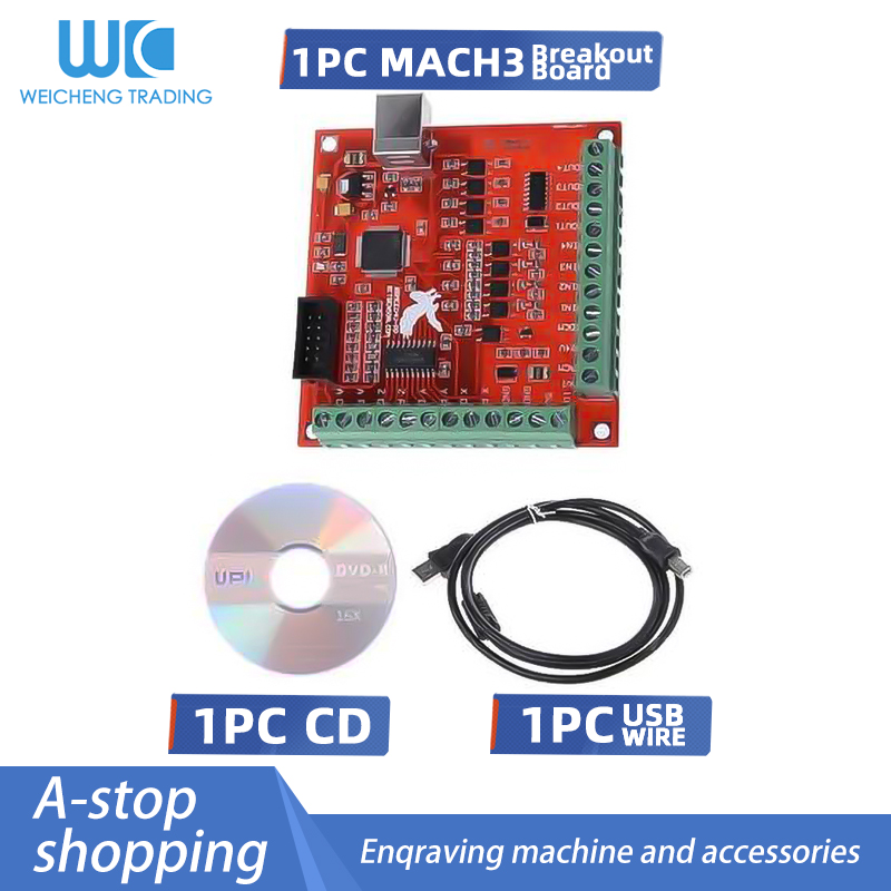Mach3 Usb Cnc Controller 4 Axis 100Khz - 1 Set 1 Unidad Placa de