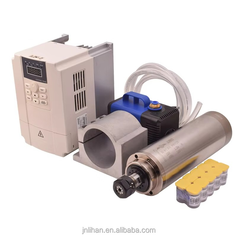 2.2Kw Water Cooled Spindle Kit Vfd - Husillo de máquina herramienta refrigerado por