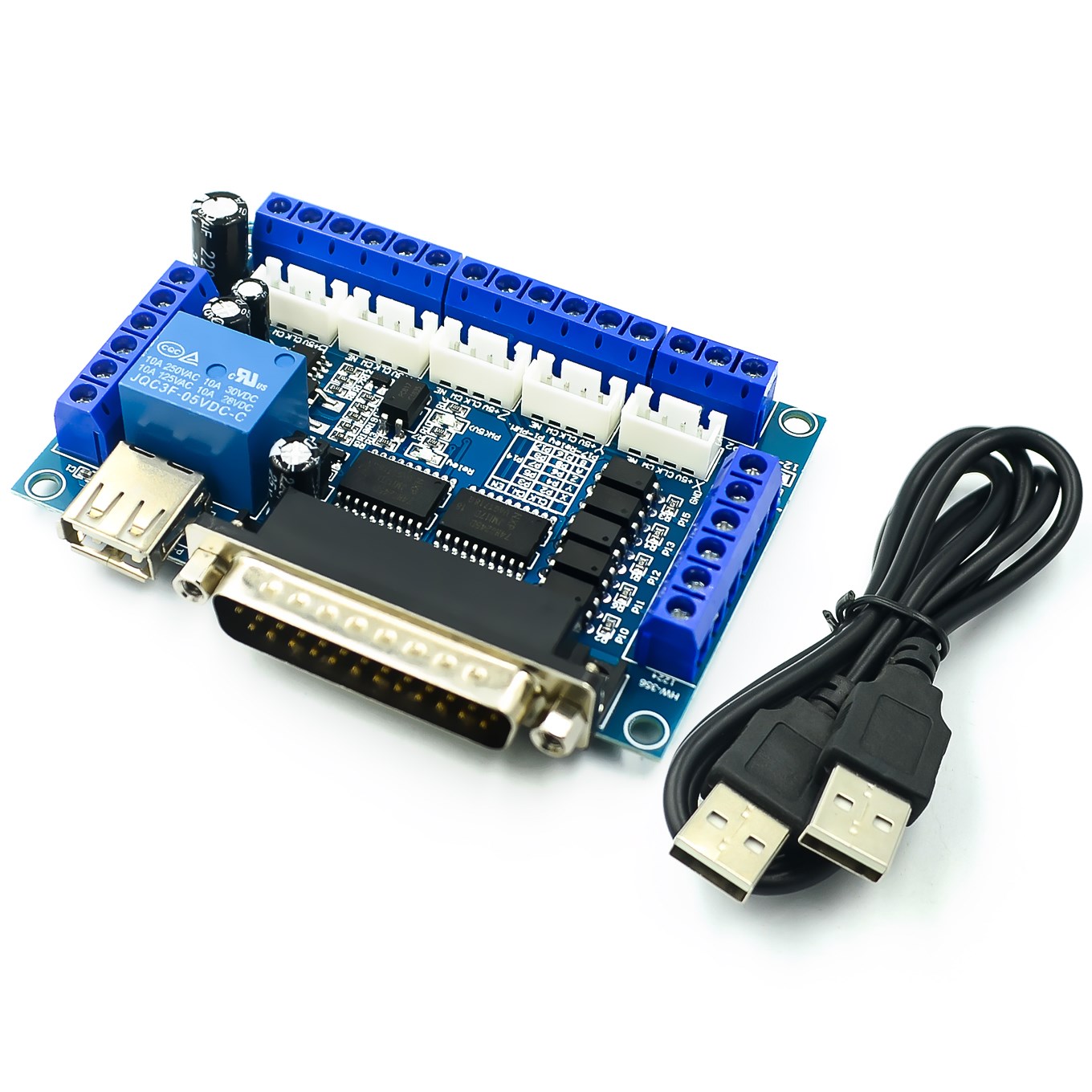 5 Axis Cnc Breakout Board Interface Mach3 - Adaptador de interfaz CNC de 5