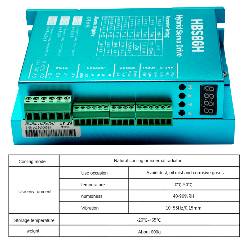Servocontrolador híbrido HBS86 - Hybrid Servo Driver Nema 34 8.5Nm reseña y precio