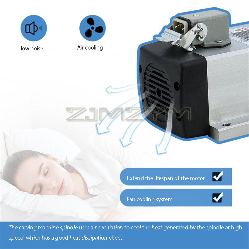 1.5KW HIZ80x73-1.5 Juego de co - Air Cooled 1.5Kw Spindle Motor Inverter 110V reseña y precio