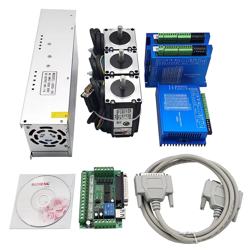Kit CNC de 3 Ejes 2N.m Nema23  - Nema 23 Closed Loop Stepper Motor Driver Kit reseña y precio