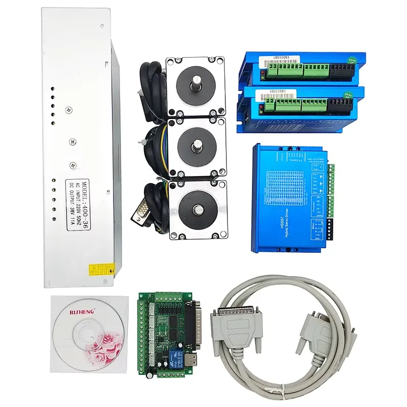 Kit CNC de 3 Ejes 2N.m Nema23  - Nema 23 Closed Loop Stepper Motor Driver Kit reseña y precio