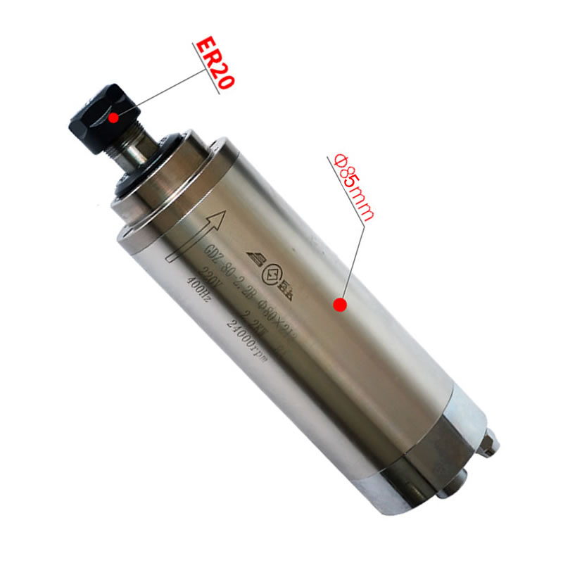 Motor de husillo refrigerado p - Er20 Collet Chuck Spindle Motor 220V reseña y precio